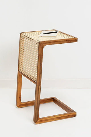 Cane Corner Side Table