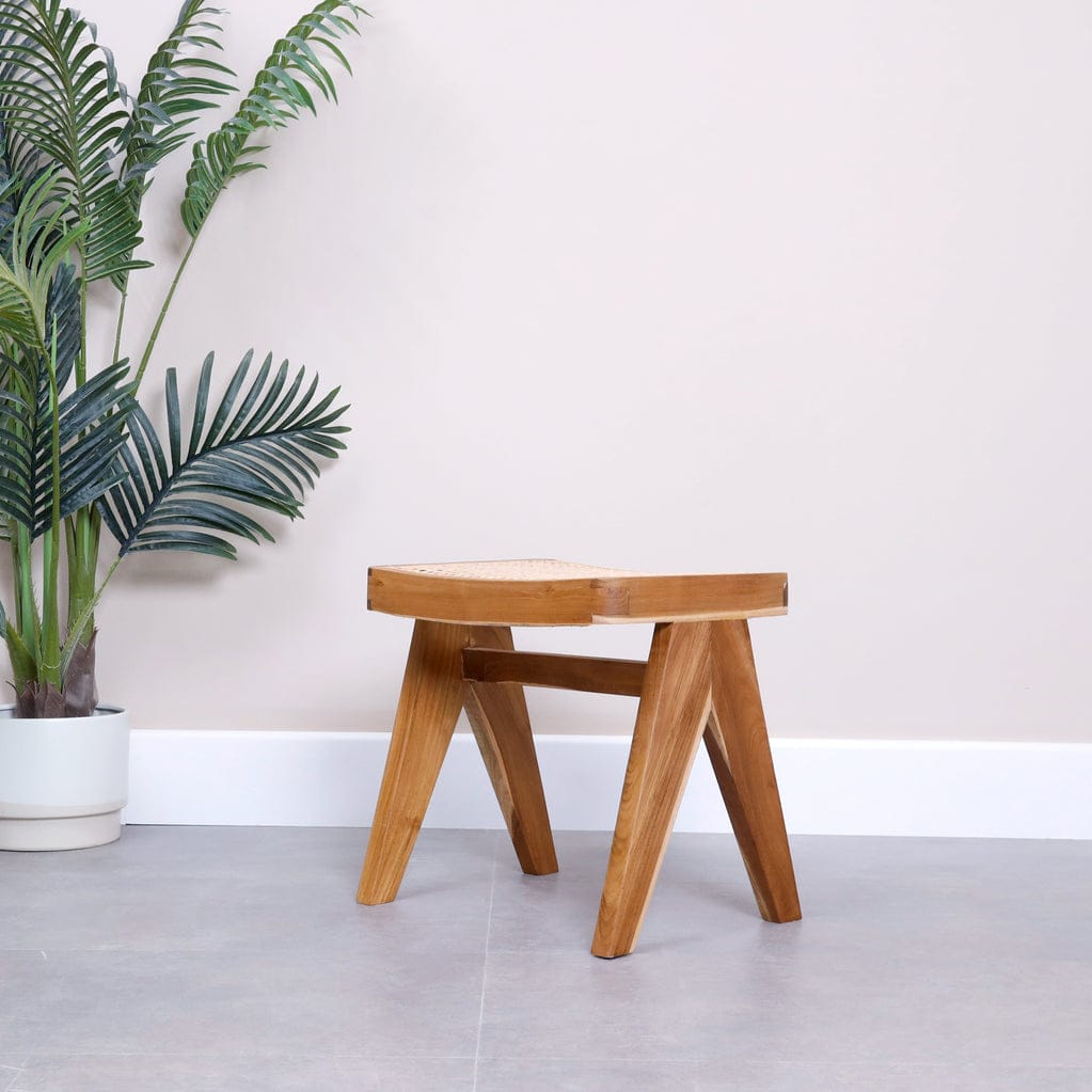 Weave Nest bench in Rose Wood finish