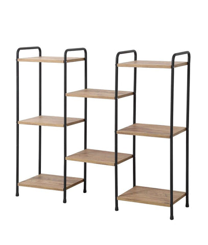 Wooden Shelving, 8 Tiers Decorative Shelf, Multi-Purpose Plant Stand