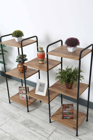 Wooden Shelving, 8 Tiers Decorative Shelf, Multi-Purpose Plant Stand