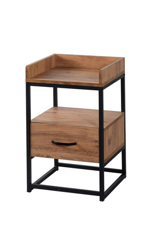 Wooden Night Side Table with Drawer