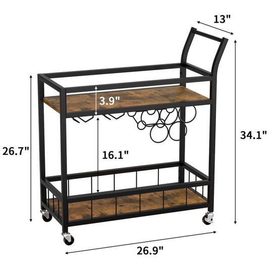 Brocklehurst Metal Serving Trolley