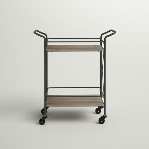 Copacabana Black Metal Serving Trolley