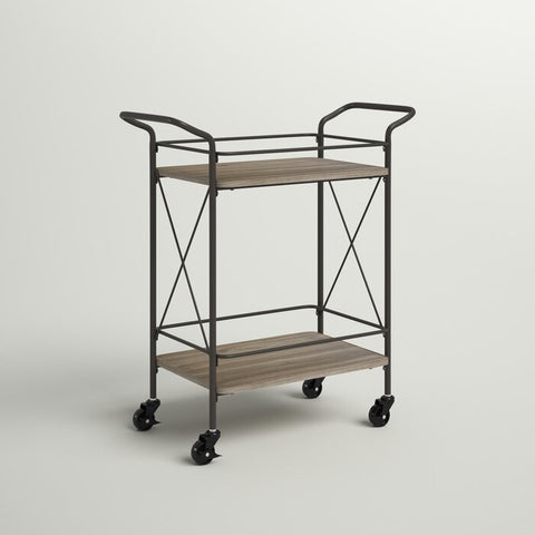 Copacabana Black Metal Serving Trolley