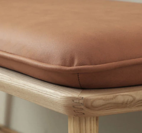 Stuffed Leather Bench Cushion Leather Seat Cushion ,leather bench Rectangular Floor Cushion