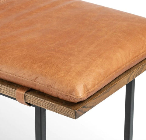 Moroccan Luxe Leather Bench