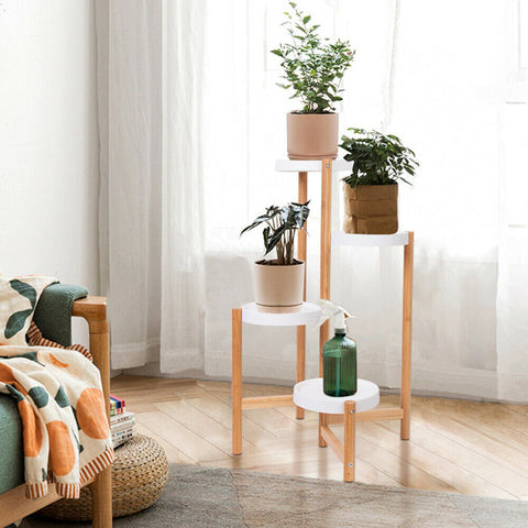 Abdikarin Plant Stand - Wood Planter stand