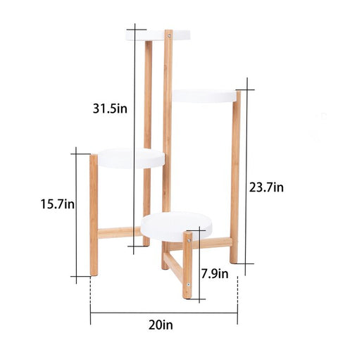 Abdikarin Plant Stand - Wood Planter stand