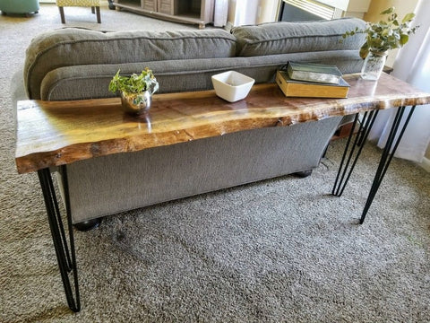 Live Edge Sofa Table