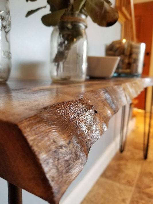 Live Edge Sofa Table