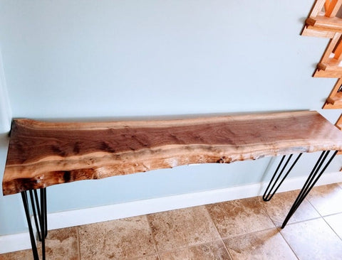 Live Edge Sofa Table