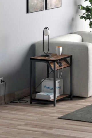 Side Table Power H24 TechWood: Side Table with Power Outlet – Theruralgallery