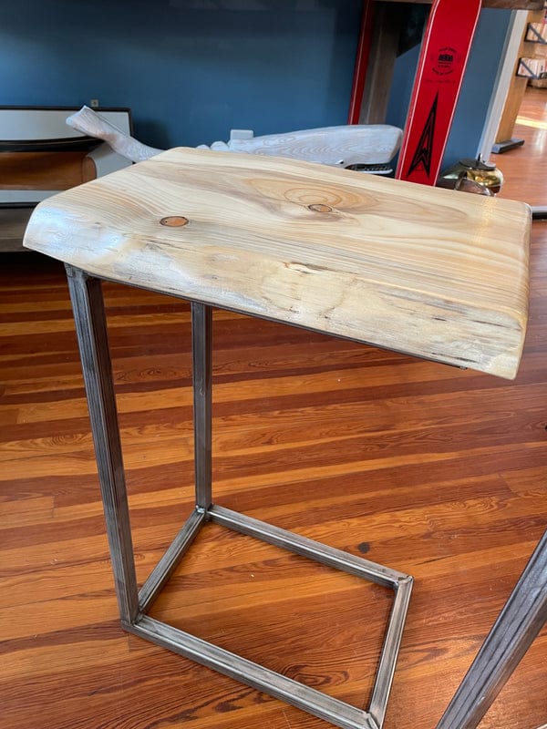 Natural Live Edge End Tables