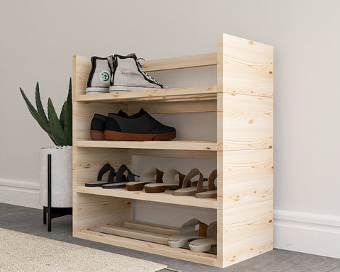 Shoe storage Shoe cabinet Wooden shoe rack Storage solution Entryway Storage