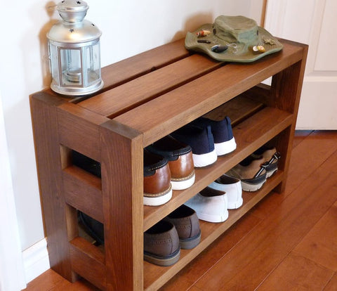 Rustic Shoe Rack