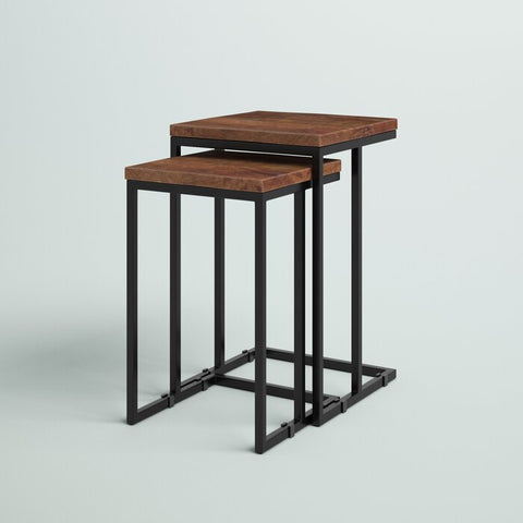 Solid Wood Top Nesting Tables