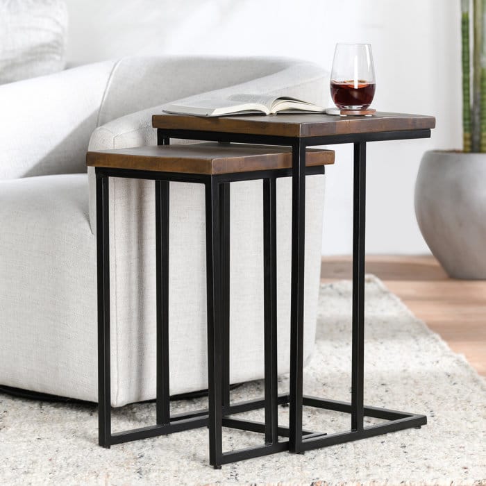 Solid Wood Top Nesting Tables