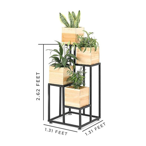 Wood Planter Stand For Small Home