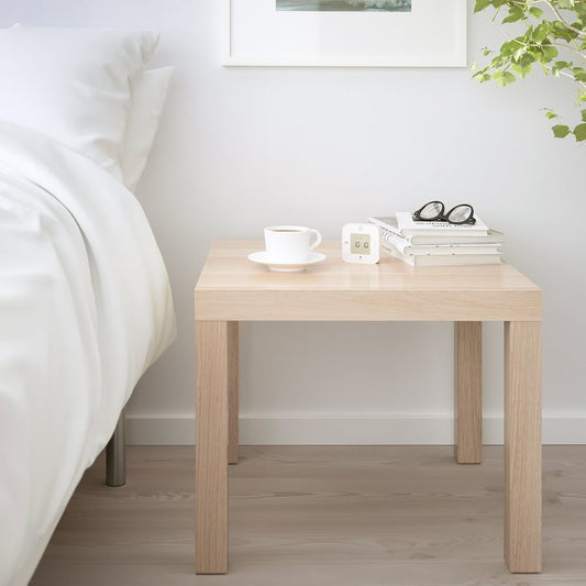 W17 Alder: Solid Wood Side & Coffee Table, Minimalist Handcrafted Accent Furniture