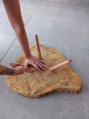 L26 Starlink: Live Edge Plant Stand