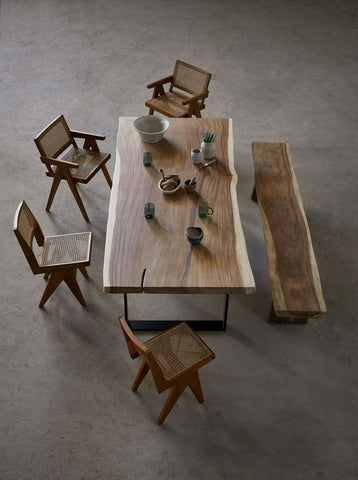 L03 Heartline: Rustic Wood Dining Table, Wooden Kitchen Table Top, Live Edge Farmhouse Table, Wooden Desk, Writing Desk, Computer Desk