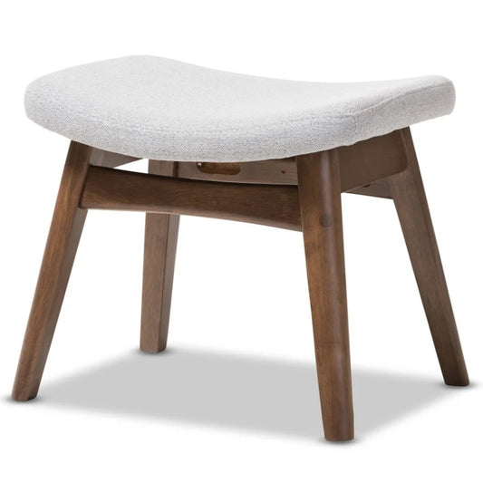 dark brown wood stool close-up