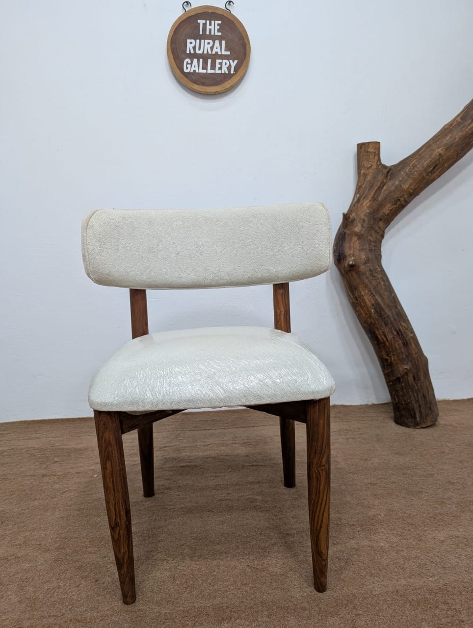 wooden dining chair front view