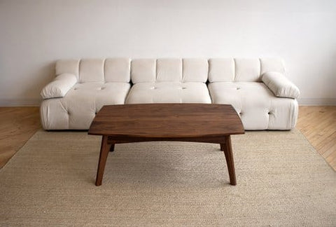 W20 Summerwood: Solid Wood Centre Table, Rustic Minimalist Living Room Furniture