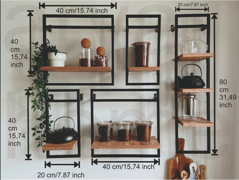 Wall shelves, Storage solutions, Modern design, Industrial style, Space-saving, Durable, Versatile , Home organization, Decorative storage