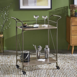 Copacabana Black Metal Serving Trolley