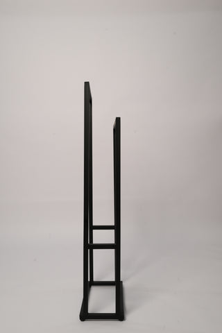 metal towel stand side profile