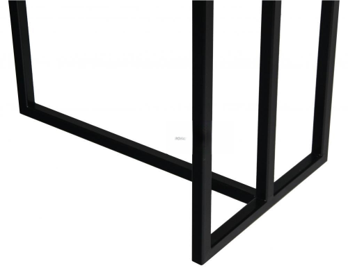 minimalist metal clothes hanger corner view