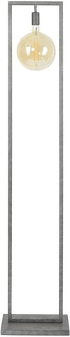 modern metal floor lamp base close-up