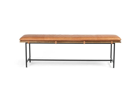 rexine cushioned bench close-up