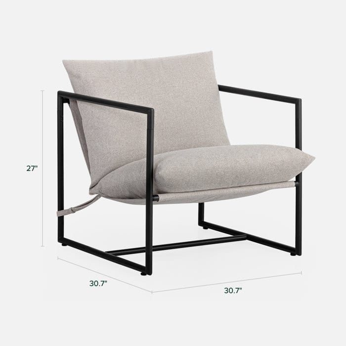sling accent chair full view