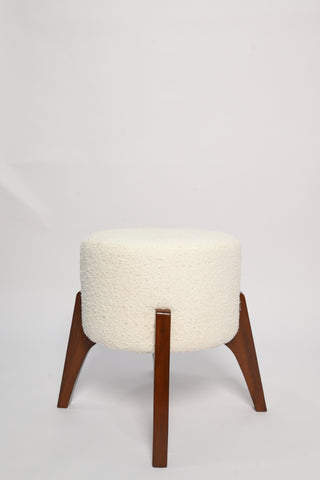 upholstered stool full side view
