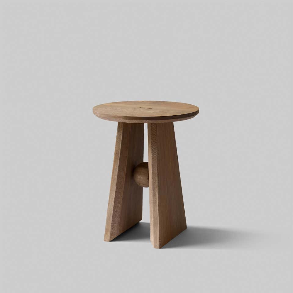 upholstered stool living room setting
