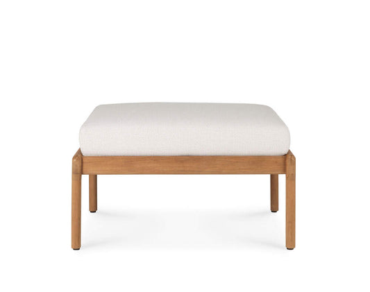 upholstered wooden footstool living room