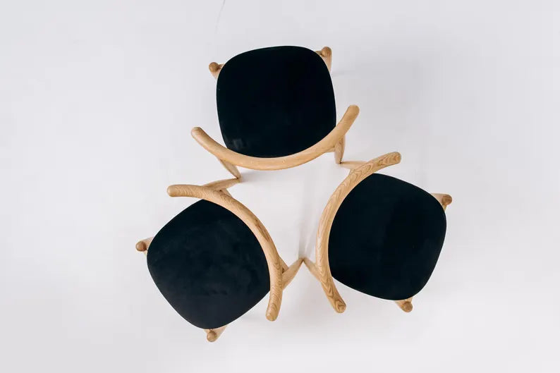 wood dining chair angled profile