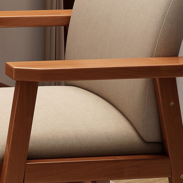 wood dining chair backrest close-up