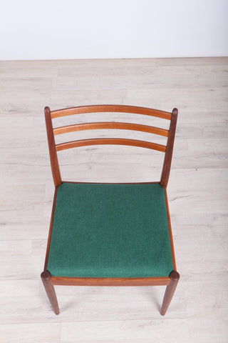 wood dining chair backrest detail
