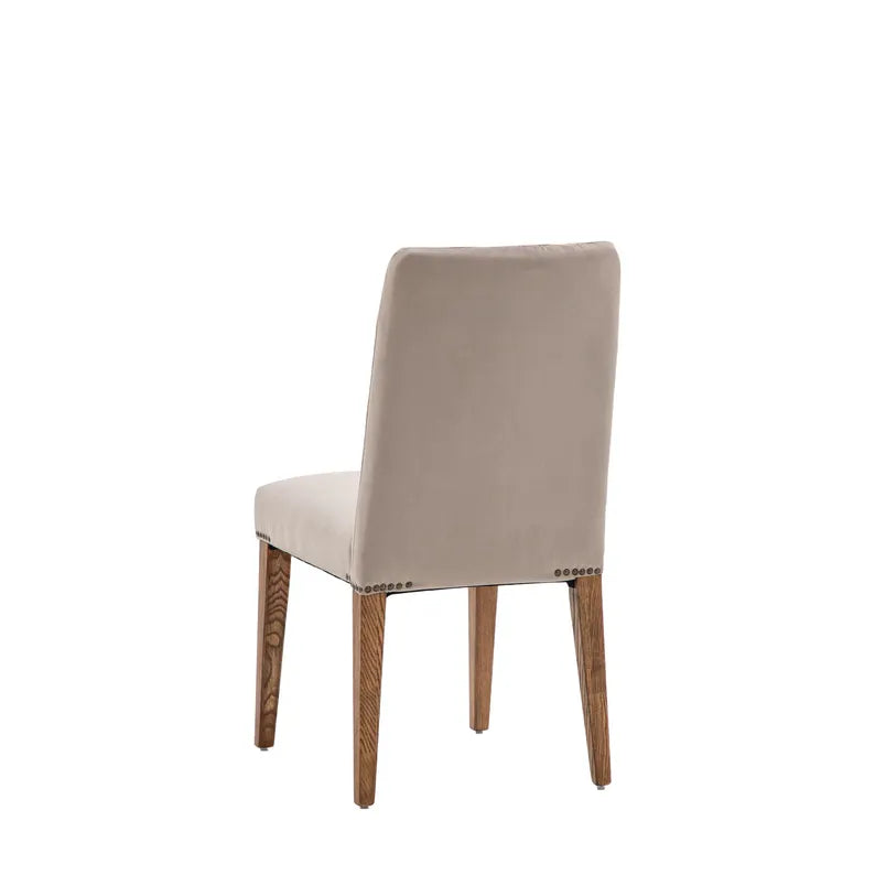 wooden dining chair front view