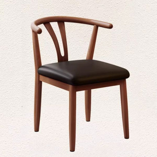 wooden dining chair glossy finish