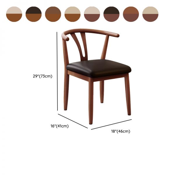 wooden dining chair matte finish