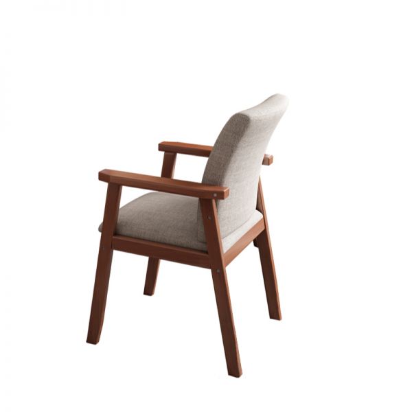 wooden dining chair side profile
