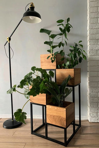 Wood Planter Stand For Small Home