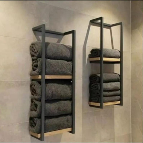 Shelf Bathroom Towel Rail, Bathroom Metal Towel Rack, Blanket Storage, Housewarming Gift